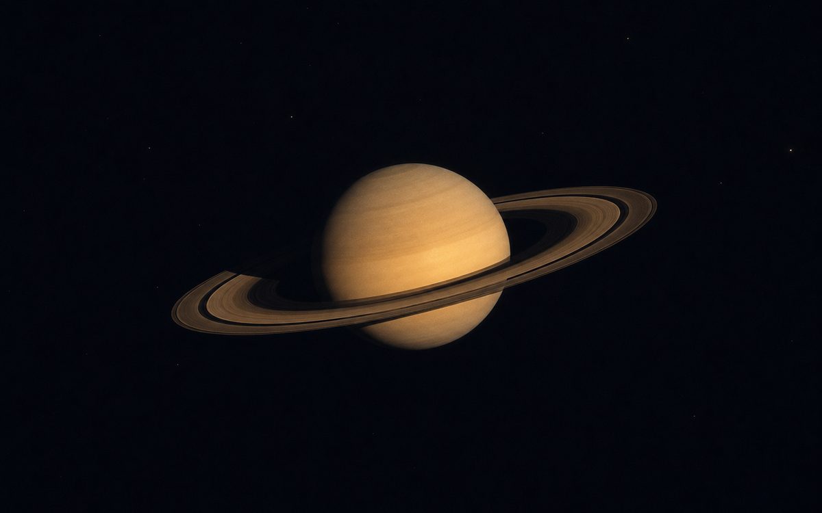 Diagrama mostrando a Lua natal no centro e o trânsito de Saturno passando pelos três signos do Sade Sati.