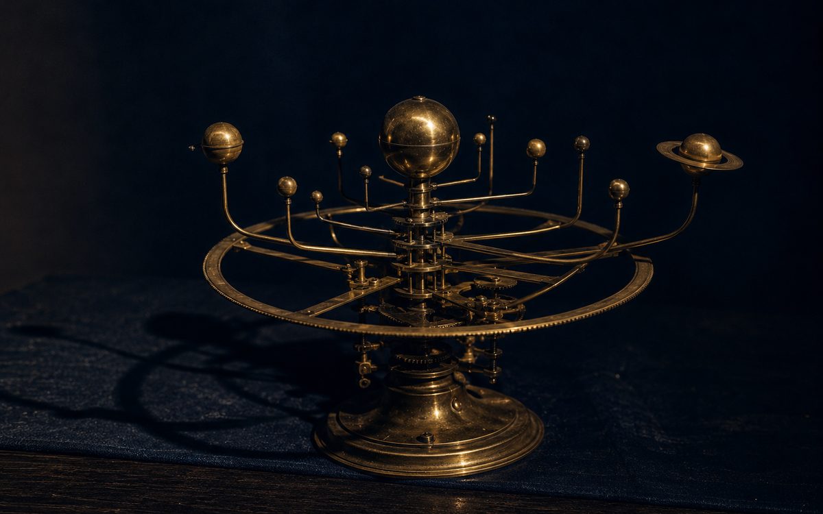 Diagrama mostrando os nove planetas védicos dispostos em círculo, cada um com a duração do seu período em anos — totalizando 120 anos do ciclo Vimshottari.